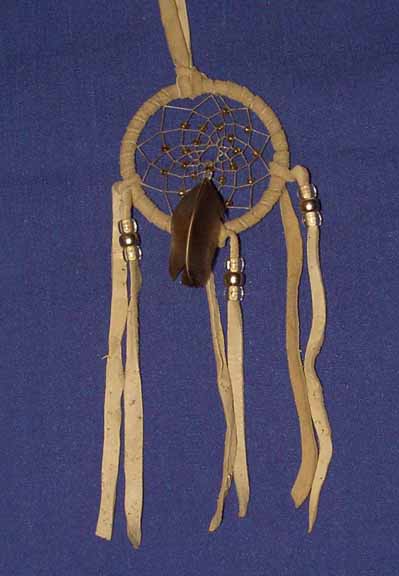 3" Beaded Dreamcatcher - Click Image to Close