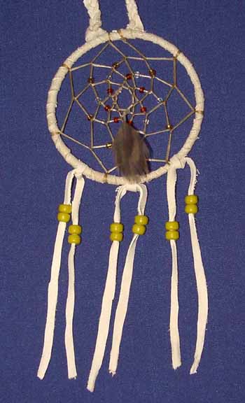 5" Beaded Dreamcatcher - Click Image to Close