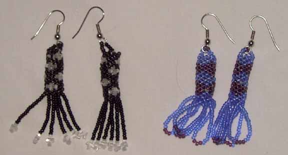 Size 11 Beaded Earrings - Click Image to Close