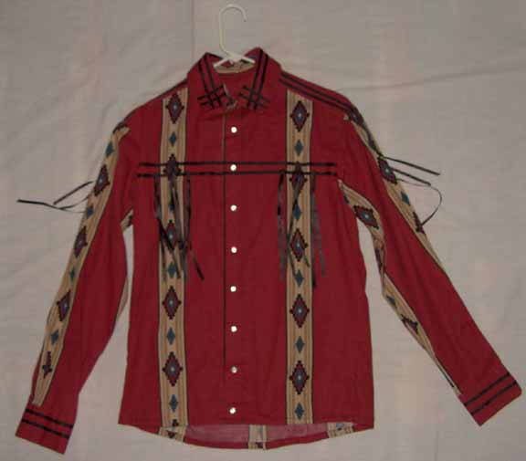 Boy's Ribbon Shirt - Size Large - Click Image to Close