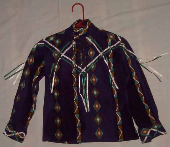 Boy's Ribbon Shirt - Size Medium - Click Image to Close