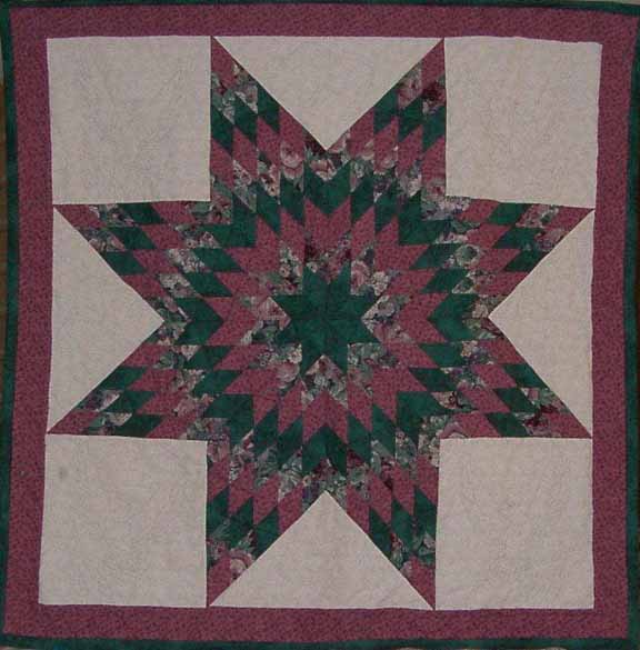 Lap or Baby Star Quilt - Click Image to Close