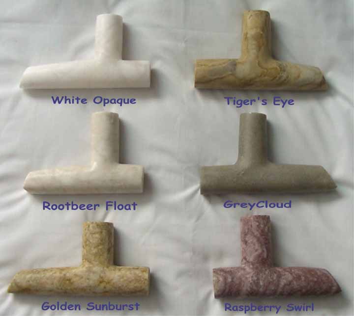 6" T Plains Pipe of Alabaster - Click Image to Close