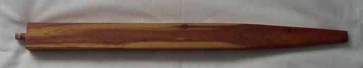 18 " Cedar Pipe Stem - Click Image to Close