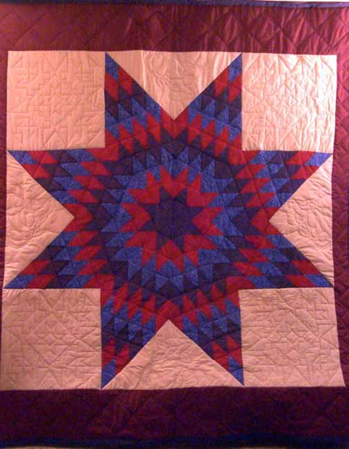 Single or Twin Star Quilt - Click Image to Close