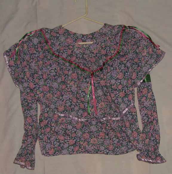 Women's Ribbon Blouse - Size Small and Medium - Click Image to Close